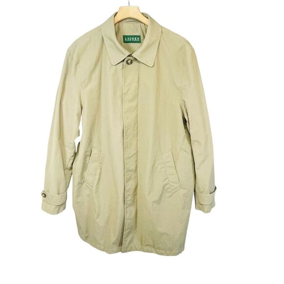 Lauren Ralph Lauren | Tan Single Breasted Classic Trench Coat 46R | EUC - Picture 3 of 14